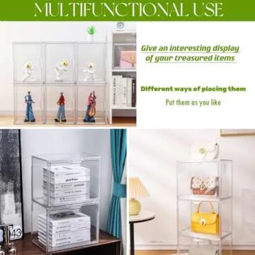 ZLLZUU Purse Organizer, Large Clear Storage 4 Pack