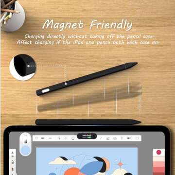 KELIFANG Silicone Case for Apple Pencil Pro 2024 & Apple Pencil 2nd Generation, Protective Skin Slee...