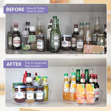Guzon 4 Pack Lazy Susan Organizer for Efficient Storage