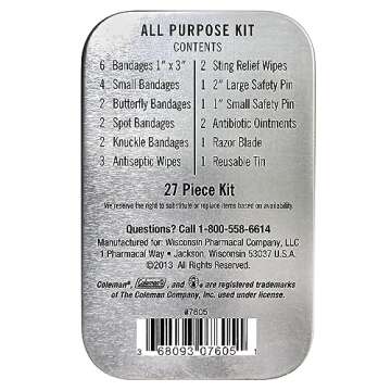Coleman All Purpose Mini First Aid Kit - Compact & Affordable Emergency Preparedness with First Aid ...