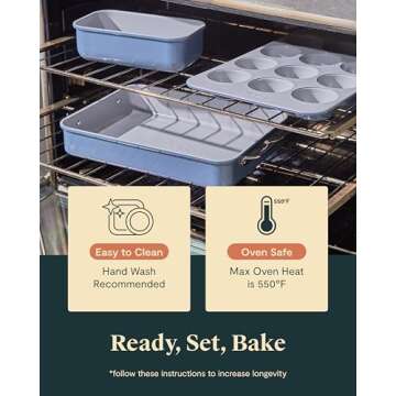 Caraway Nonstick Bakeware Set - Healthy & Stylish