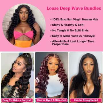 12A Loose Deep Wave Bundles - Virgin Human Hair Extensions