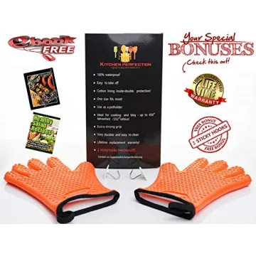 KITCHEN PERFECTION Heat-Resistant BBQ Oven Gloves