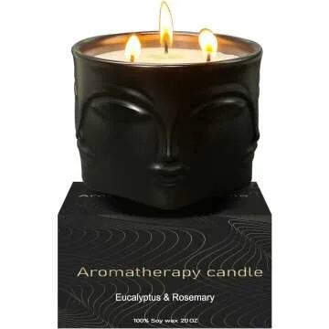 Eucalyptus Rosemary 3 Wick Candle 20oz Ceramic