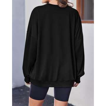 Zeagoo Womens Hoodies Pullover Black Hoodies Long Sleeve Mama Sweatshirt Letter Print Loose Fit Hoodies,Medium