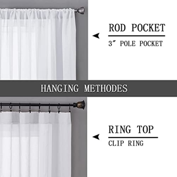 Tollpiz Sheer Curtains - Elegant Light Filtering Panels