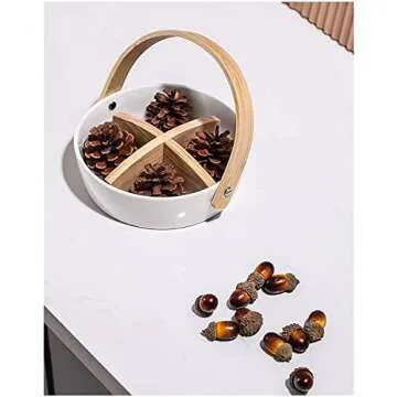 Aliotech 50 Pack Artificial Acorns for Seasonal Decor