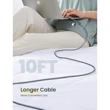 AINOPE USB C Cable 10ft Fast Charging 4-in-1 for All