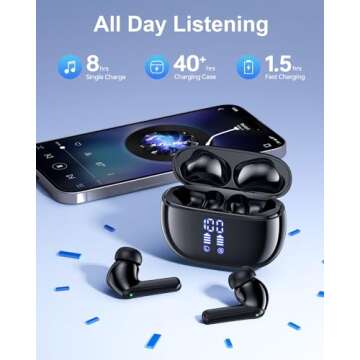 HUIFU Wireless Earbuds with 40H Long Playtime