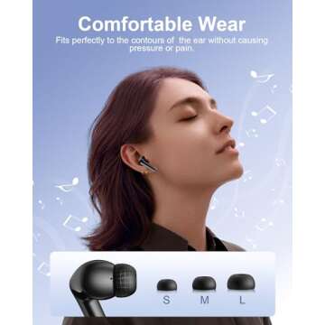 HUIFU Wireless Earbuds with 40H Long Playtime