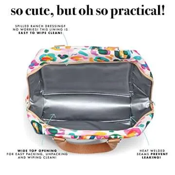 Fit & Fresh Women's Insulated Lunch Bag - Chic & Leakproof