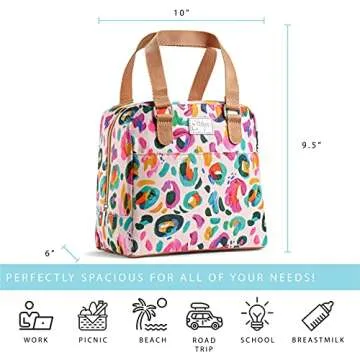 Fit & Fresh Women's Insulated Lunch Bag - Chic & Leakproof