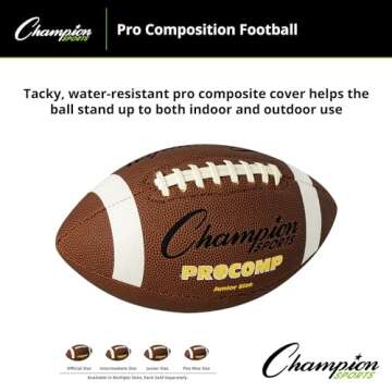 Champion Sports Intermediate Size Pro Comp Football