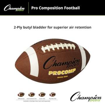 Champion Sports Intermediate Size Pro Comp Football