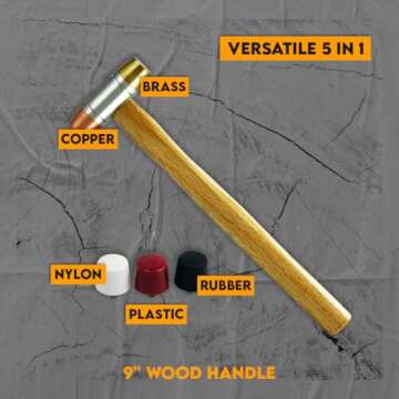 SE 5-IN-1 Dual Interchangeable Hammer for Versatile Use