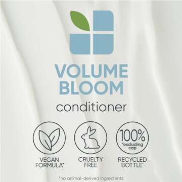 Biolage Volume Bloom Conditioner | Volumizing Conditioner | Weightless Moisture For Long-Lasting Voluminous Hair | For Fine Hair | Paraben & Silicone-Free | Vegan ​ | Cruelty Free | 13.5 Fl. Oz