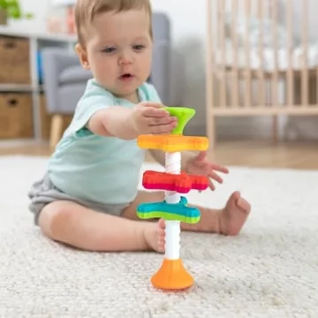 Fat Brain MiniSpinny - Colorful Sensory Play for Babies