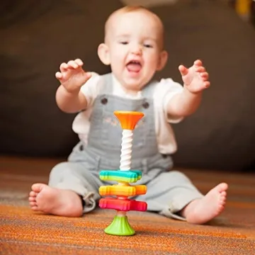 Fat Brain MiniSpinny - Colorful Sensory Play for Babies