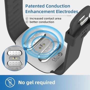 EmeTerm Fashion FDA-Cleared Relieve Nausea Electrode Stimulator Morning Sickness Motion Travel Sickness Vomit Relief Rechargeable No Gel Drug Free Wrist Bands Without Side Effects