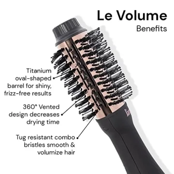 L'ANGE HAIR 2-in-1 Blow Dryer Brush for All Hair Types