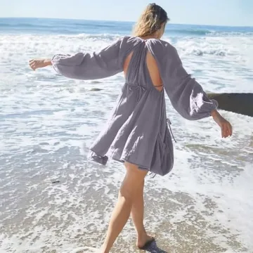 Chic Shiyifa Women's Mini Dress with Pockets for Summer