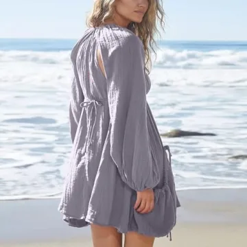 Chic Shiyifa Women's Mini Dress with Pockets for Summer