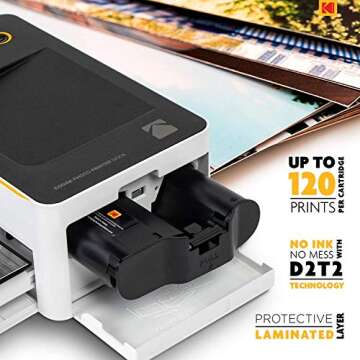 Kodak Dock & Wi-Fi Portable 4x6” Instant Photo Printer, Premium Quality Full Color Prints - Compat...