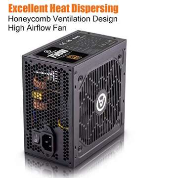 ARESGAME 750W Power Supply Semi Modular 80+ Bronze PSU