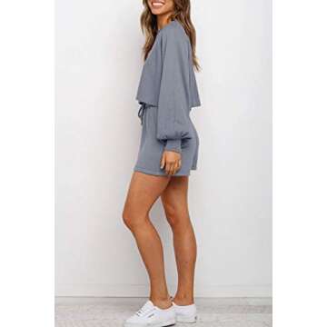 Stylish ZESICA Women's Knit Pullover Sweatsuit Set