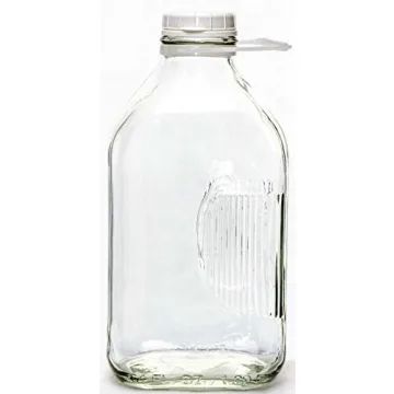 Dairy Shoppe 2 Qt Heavy Glass Milk Bottle with Handle