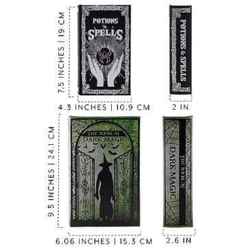 Decorae Nested Halloween Books - Unique Hidden Decor