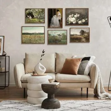 LITIVY Framed Canvas Wall Decor Home Decor Vintage Woman Portrait Artwork Large Canvas Wall Art Victorian Era Woman Wall Art for Living Room Farmhouse Bathroom Decor (12"x16" Reading Woman)