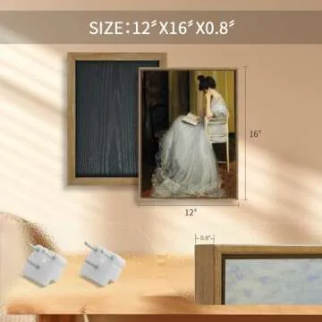 LITIVY Framed Canvas Wall Decor Home Decor Vintage Woman Portrait Artwork Large Canvas Wall Art Victorian Era Woman Wall Art for Living Room Farmhouse Bathroom Decor (12"x16" Reading Woman)