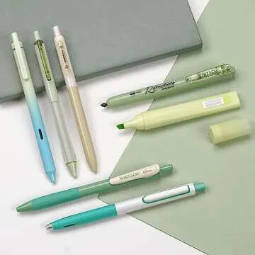 WRITECH Aesthetic Gel Pens and Highlighters Assorted Set