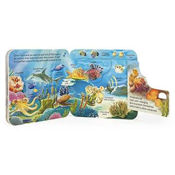 Peek-a-Flap Ocean Children's Lift-a-Flap Board Book for Children Learning about the Sea and Water Animals, Ages 2-5