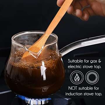 Borosilicate Glass Turkish Coffee Pot and Tea Maker