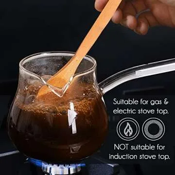 Borosilicate Glass Turkish Coffee Pot and Tea Maker