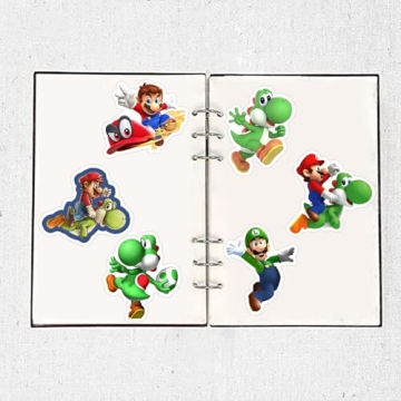 50pcs Mario Stickers for Kids Teens Adults Waterproof Vinyl