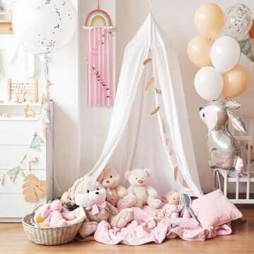 Cuqizu Claw Clip Holder For Children Girls - Rainbow Bow Holder For Girls -Clip organizer Decor For ...