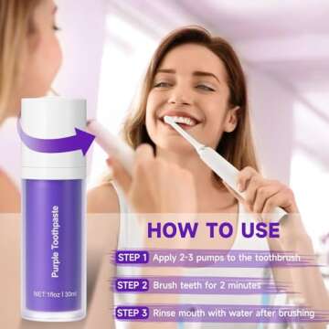 Purple Toothpaste for Teeth Whitening, Purple Toothpaste Whitening, Purple Toothpaste, Purple Teeth ...