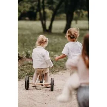 Kinderfeets New, Kids Tiny Tot Plus Balance Bike, Adjustable Seat, Puncture Proof Tires, Pedal-Free Training Bicycle for Children and Toddlers Ages 18 Months and up (White)
