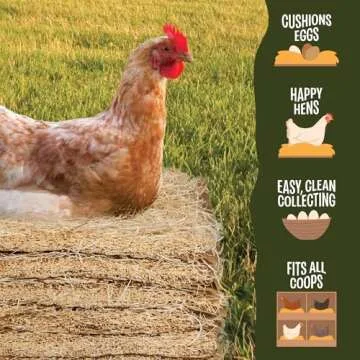 MagJo Premium Aspen 10 Pads Excelsior Nesting Liners (10 Pads), chicken bedding for nesting box, nesting pads box liners, chicken bedding for coop, chick bedding, USA Grown & Sustainably Harvested