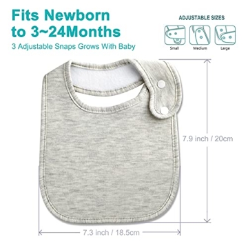 Organic Cotton Bandana Bibs for Babies - Soft, Absorbent, Unisex