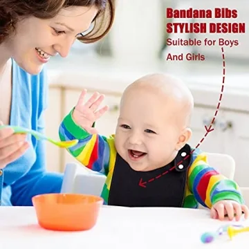 Organic Cotton Bandana Bibs for Babies - Soft, Absorbent, Unisex