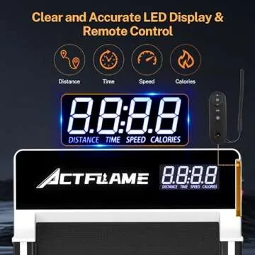 ACTFLAME Walking Pad Treadmill with Incline, Under Desk Treadmills, Portable Treadmill for Home Office, Walking Pad 4 in 1 Treadmill for Walking Running, 2.5HP Compact Treadmill with Remote Control