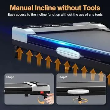 ACTFLAME Walking Pad Treadmill with Incline, Under Desk Treadmills, Portable Treadmill for Home Office, Walking Pad 4 in 1 Treadmill for Walking Running, 2.5HP Compact Treadmill with Remote Control