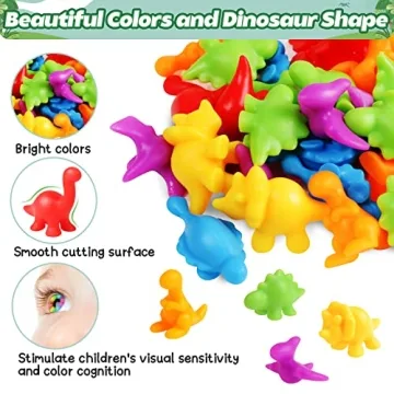 Skrtuan Counting Dinosaur Toys for Educational Play