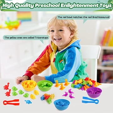 Skrtuan Counting Dinosaur Toys for Educational Play