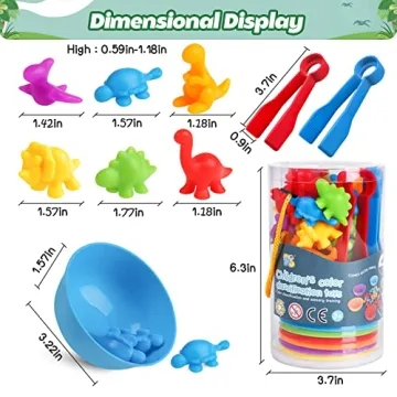 Skrtuan Counting Dinosaur Toys for Educational Play