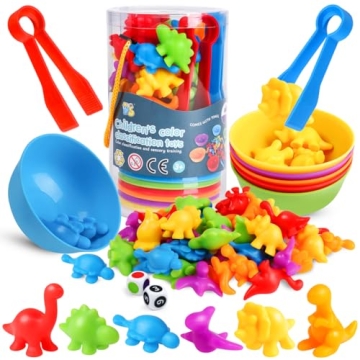 Skrtuan Counting Dinosaur Toys for Educational Play